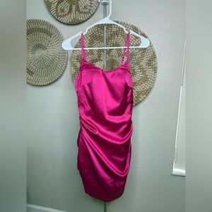 Elegant Pink Mini Dress
